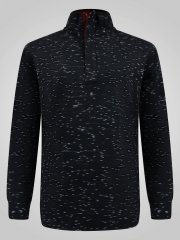 D555 Chandler Reno 1/4 Zip Neck Sweatshirt With Bear Logo Negru