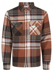 Jack & Jones Darren Flannel Overshirt maro