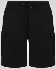 D555 Robinson 1 Pantaloni Scurți Fleece Cargo cu Talie Elastică Negru
