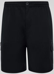D555 Thomas Pantaloni Scurți Stretch cu Talie Elastică Negru