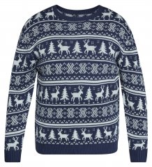 North Latitude 63144 Fjell Reindeer Knit Albastru marin