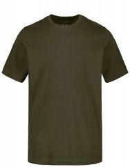 JP1880 702558 Tricou cu guler rotund Oliv închis