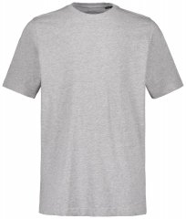 JP1880 702558 Tricou cu guler rotund Gri melanj