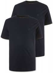JP1880 702637 Tricou cu guler rotund set de 2 Bleumarin