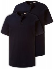 JP1880 708420 Tricou Henley set de 2 Bleumarin