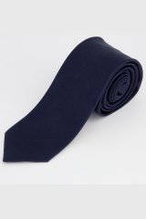 JP1880 711267 Cravată din mătase extra-lung Bleumarin