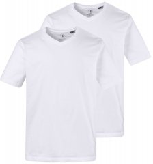 JP1880 711318 Tricou cu decolteu în V set de 2 Albă