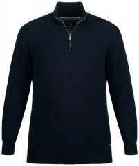 JP1880 716842 Pulover tricotat cu fermoar la guler Bleumarin