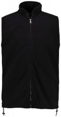 JP1880 723305 Vestă fleece cu guler înalt Neagră