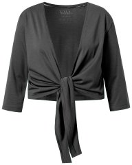 Ulla Popken 794514 Bolero din jerseu cu nod Antracit