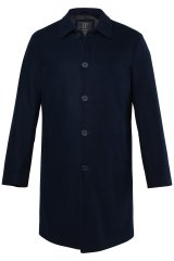 JP1880 795116 Hidrofug Palton din lână Bleumarin