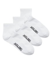 Jack & Jones Leon Șosete de tenis Alb 3-pack