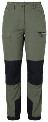 Ulla Popken 807803 Pantaloni de drumeție HYPRAR cu reflectorizante Verde măsliniu