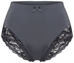 Ulla Popken 809385 Chiloți modelatori cu dantelă Antracit