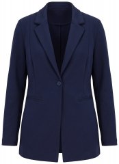 Ulla Popken 812754 Sacou din jerseu punto di Roma Bleumarin
