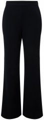 Ulla Popken 813306 Pantaloni de costum largi cu talie elastică Bleumarin
