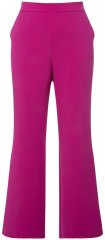 Ulla Popken 813306 Pantaloni de costum largi cu talie elastică Magenta
