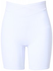 Ulla Popken 816440 Pantaloni scurți modelatori cu talie înaltă Alb