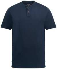 JP1880 818628 Tricou Henley cu croi pentru burtă Bleumarin