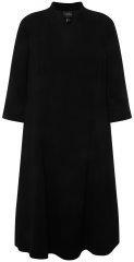 Ulla Popken 823290 Rochie midi cu decolteu în V Neagră