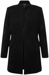 Ulla Popken 823318 Sacou cu guler înalt Neagră