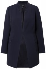 Ulla Popken 823318 Sacou cu guler înalt Bleumarin