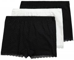 Ulla Popken 827286 Boxeri set de 3 Neagră