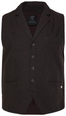 JP1880 828736 Vestă din tweed cu spate tricotat Maro închis