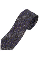 JP1880 831884 Cravată din mătase cu model extra-lung Albastru regal
