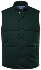 STHUGE 831896 Vestă flanelă matlasată Verde închis
