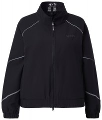 Ulla Popken 833237 Geacă sport cu detalii reflectorizante Neagră