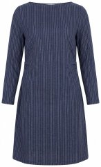 Ulla Popken 834371 Rochie hanorac în dungi Bleumarin