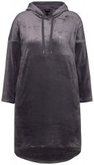 Ulla Popken 834550 Rochie cu mânecă lungă și glugă Antracit
