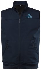 Men+ 414 Vestă softshell cu guler înalt Bleumarin
