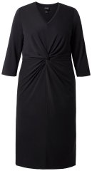 Ulla Popken 836514 Rochie midi cu mânecă 3/4 Neagră