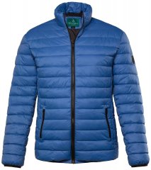 Boston Park 638 Jachetă matlasată bellyfit cu guler înalt Albastru cobalt