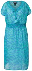 Ulla Popken 838483 Rochie cu imprimeu animal Turcoaz
