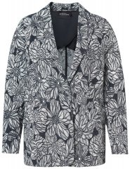 Ulla Popken 838656 Sacou cu flori Alb