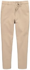 Men+ 207 Bilbao Flexlastic Pantaloni chino din jerseu Nisip