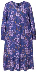 Ulla Popken 841873 Rochie midi cu flori Bleumarin