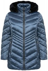 Ulla Popken 842013 Geacă matlasată Albastru denim