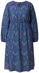 Ulla Popken 842153 Rochie midi imprimată Petrol