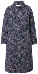 Ulla Popken 844993 Rochie hanorac imprimată Bleumarin