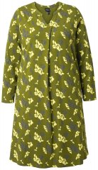 Ulla Popken 845190 Rochie din jerseu cu flori Turcoaz