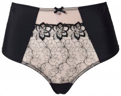 Ulla Popken 845347 Chiloți tanga cu flori Roz prăfuit