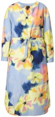 Ulla Popken 846330 Rochie maxi cu flori Albastru deschis