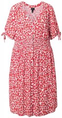 Ulla Popken 846912 Rochie midi imprimată Coral