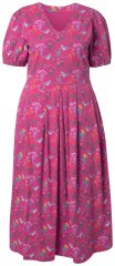 Ulla Popken 847409 Rochie maxi imprimată Roșu fructe de pădure