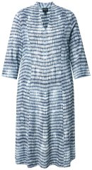 Ulla Popken 847643 Rochie din jerseu în dungi Bleumarin