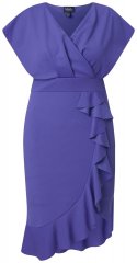 Ulla Popken 848120 Rochie cu volane Lila